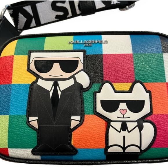 Karl Lagerfeld Handbags - NWT Karl Lagerfeld Paris Maybelle Multicolor Crossbody Camera Bag Purse Handbag